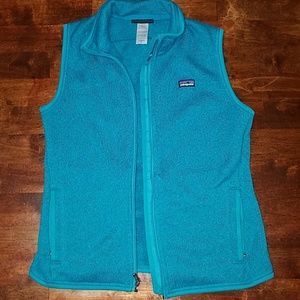 Patagonia Womens Vest Bright Blue Teal Medium EUC